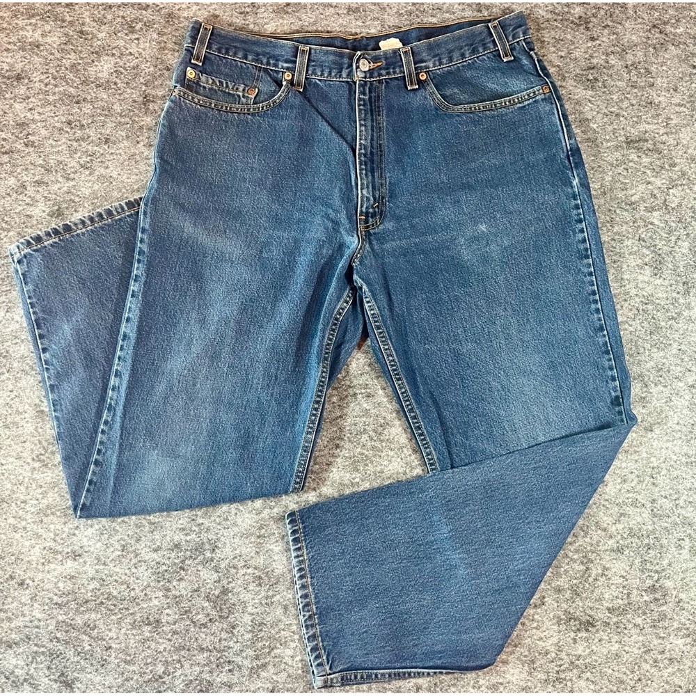 Vintage Levis 550 Relaxed Fit Jeans Mens 38x30 Blue Medium Wash Relaxed Fit